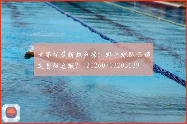 世界杯最新积分榜:哪些球队已锁定晋级名额?_20260703203639