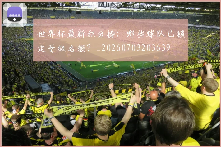 世界杯最新积分榜：哪些球队已锁定晋级名额？_20260703203639